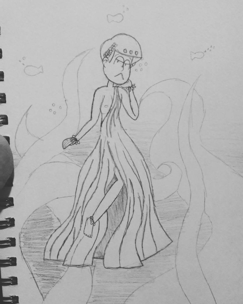 800x1000 Osomatsu San Goddess Choromatsu (Sketch) By The Queen Of Glamour - Glamour Sketch