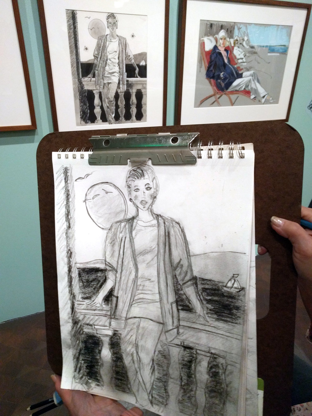 1000x1333 Drop In Drawing - Glamour Sketch