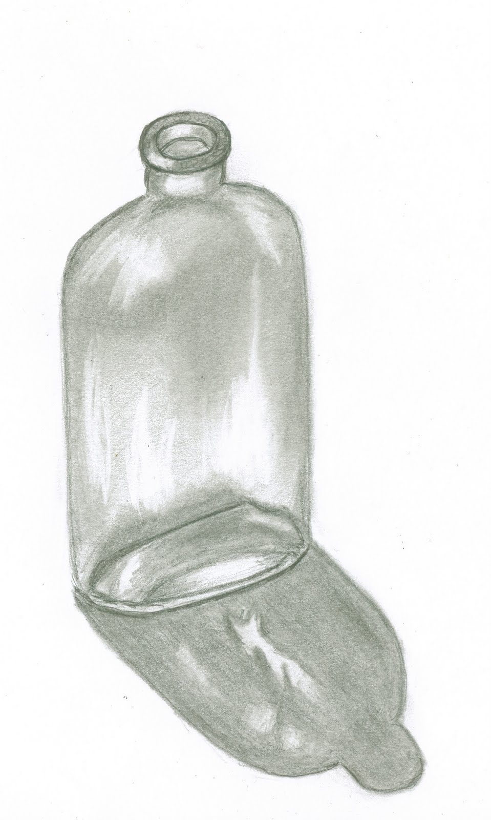 959x1600 Sketches And Things Antique Colored Glass Bottle - Glass Bottle Sketch