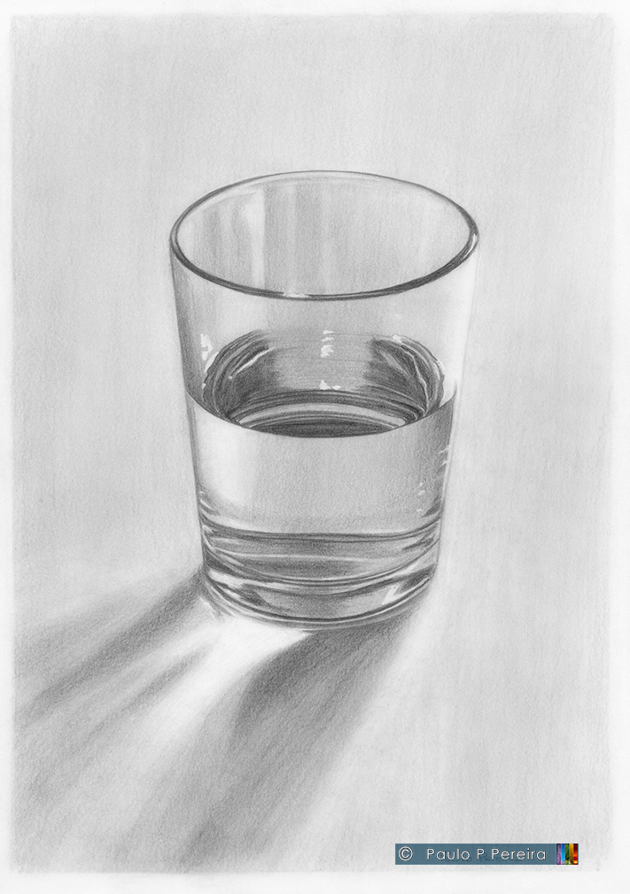 711x1009 Glass Of Water - Glass Of Water Sketch