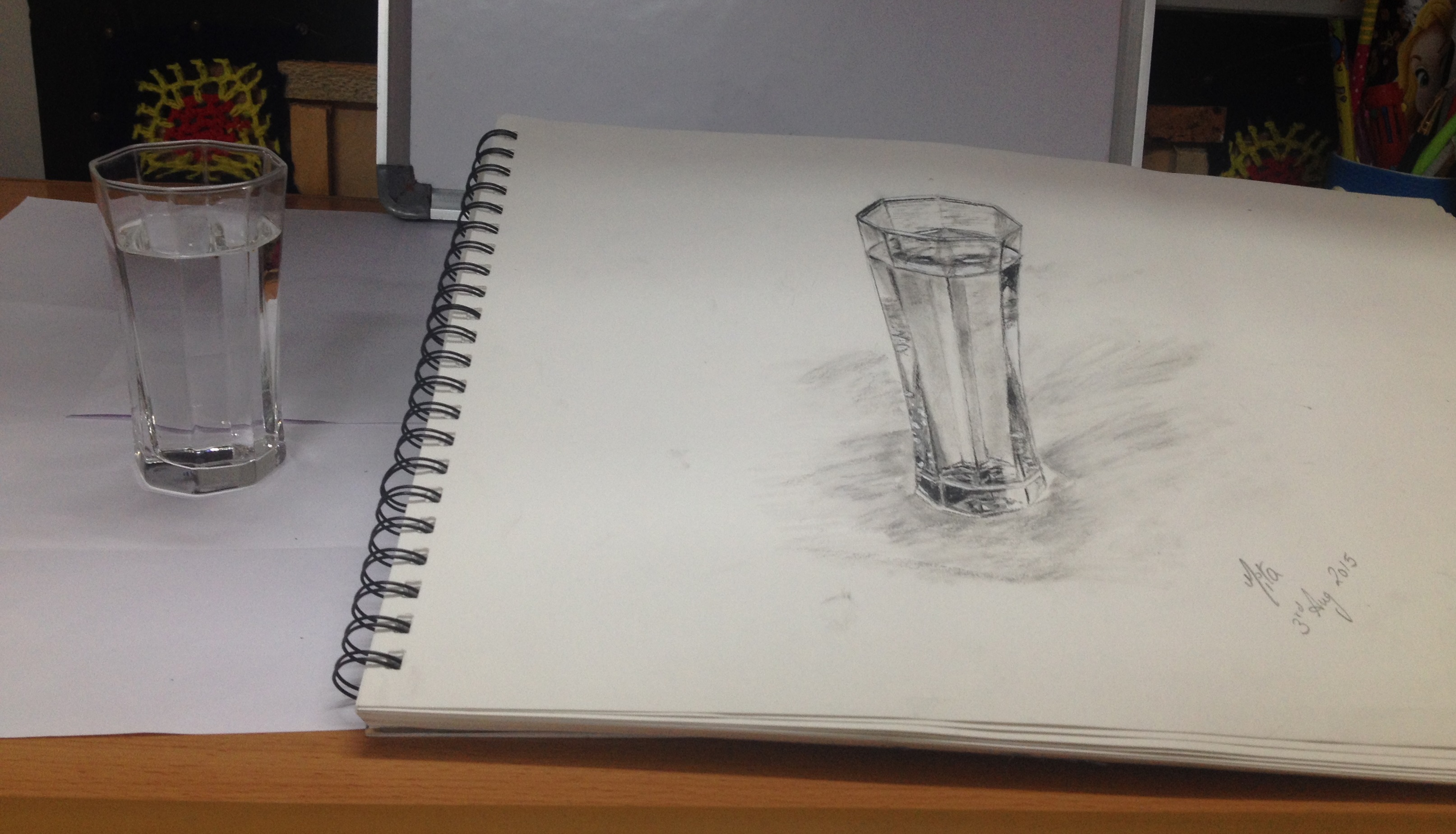 3227x1849 Sketch Of A Glass Of Water Penpencilandstories (By Mita Jain) - Glass Of Water Sketch