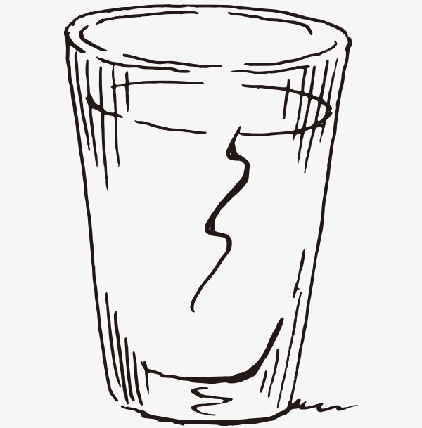 600x609 Vector Sketch Of Water, Sketch Vector, Water Vector, Vector Png - Glass Of Water Sketch
