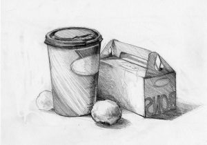 300x210 Still Life Easy With Pencil Pencil Still Life Easy Pencil Sketch - Glass Pencil Sketch