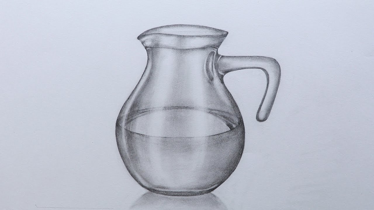1280x720 How To Sketch A Jug - Glass Sketch