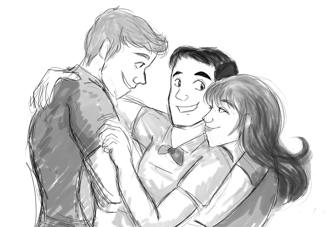 1262x873 Image - Glee Sketches