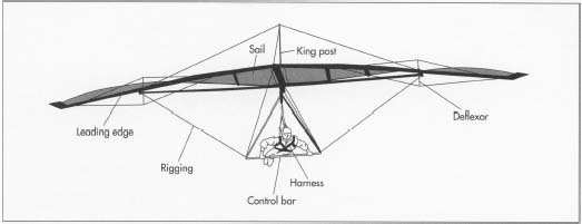 523x201 How Hang Glider Is Made - Glider Sketch