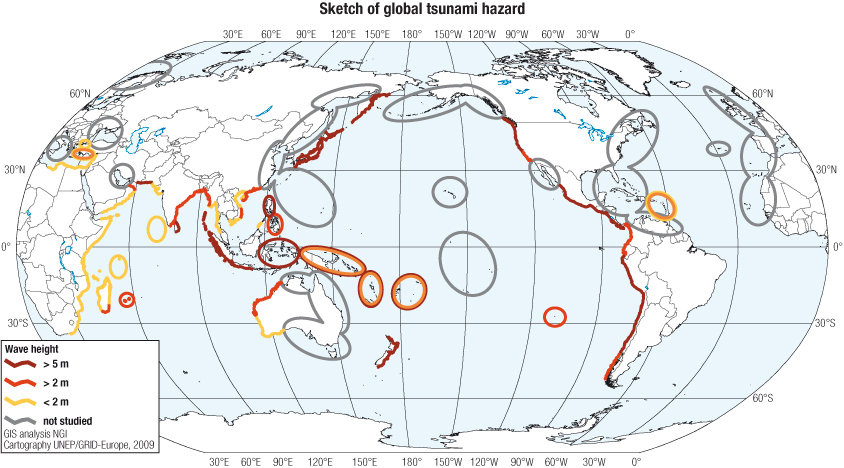 844x468 Sketch Of Global Tsunami Hazard - Global Sketch