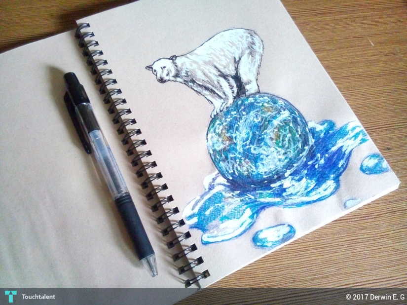 825x618 Global Warming Touchtalent - Global Warming Sketch