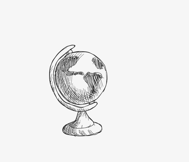 650x558 Globe, Globe Clipart, Sketch, Black Png Image And Clipart For Free - Globe Sketch