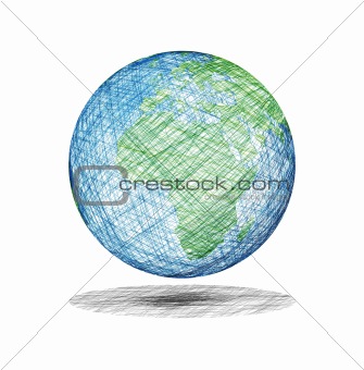 335x340 Image 405855 Globe World Sketch From Crestock Stock Photos - Globe Sketch
