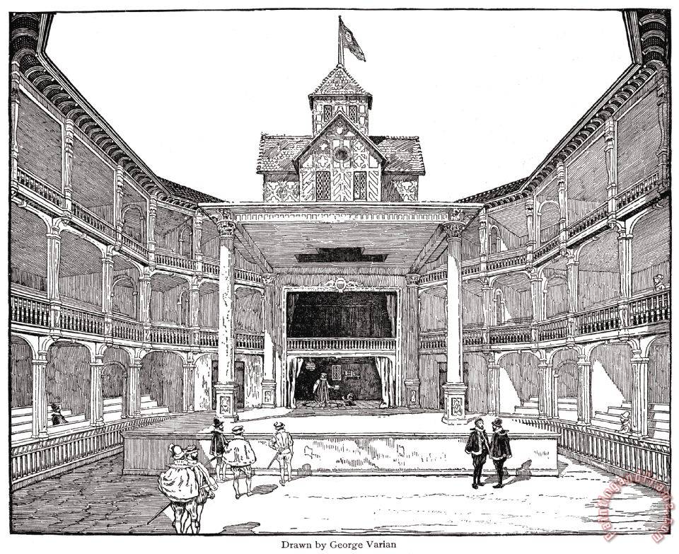 960x783 Others London Globe Theatre Art Painting For Sale - Globe Theatre Sketch