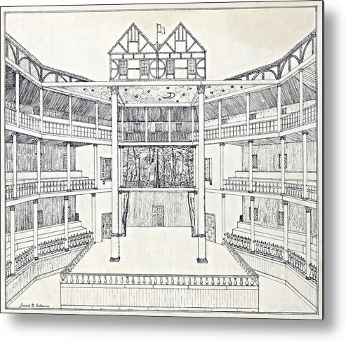 Globe Theatre Sketch at PaintingValley.com | Explore collection of ...