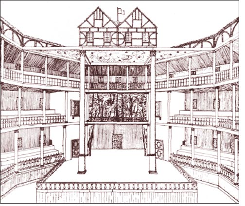 504x423 The Globe Theater - Globe Theatre Sketch