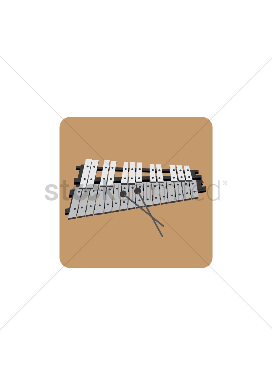 919x1300 Glockenspiel Vector Image - Glockenspiel Sketch
