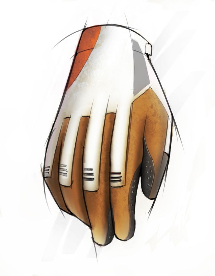 700x899 Alex Marshall - Gloves Sketch