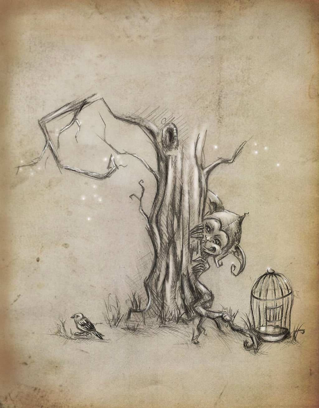 1024x1308 Hungry Gnome By Whiteraven89 - Gnome Sketch