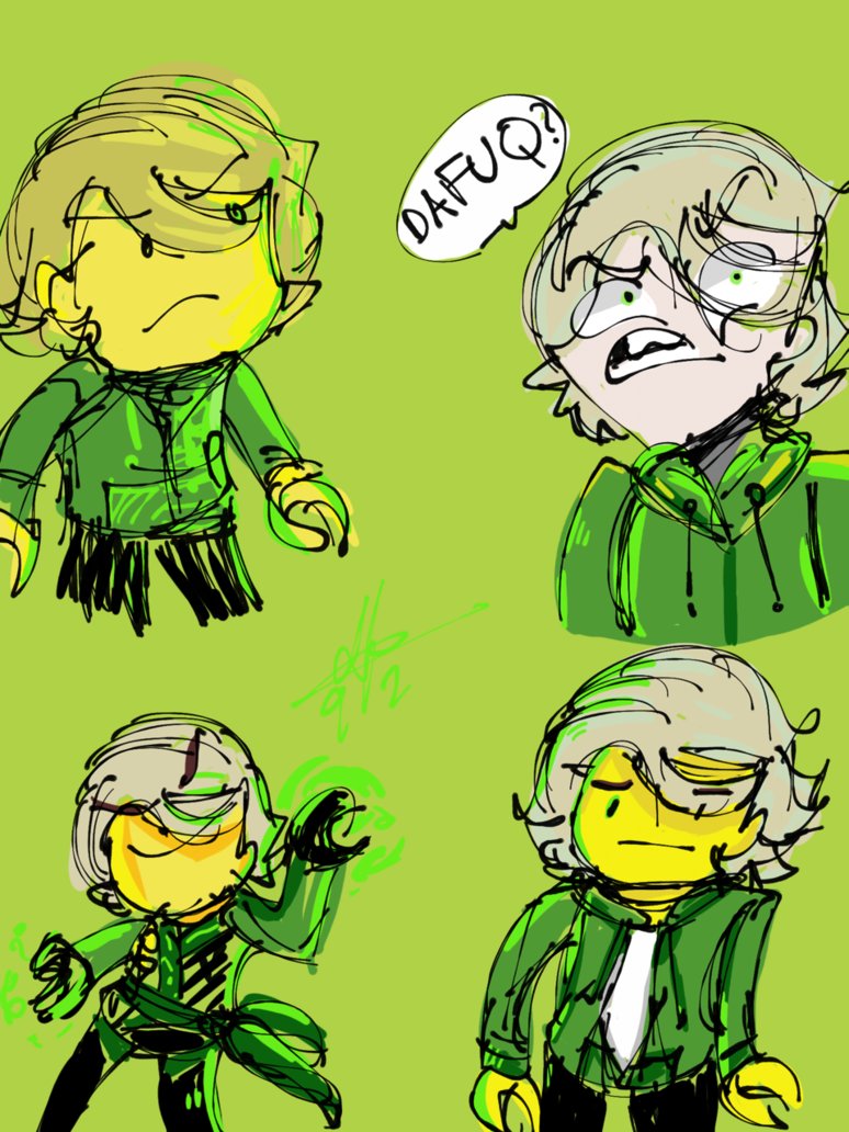 774x1032 Lego Ninjago Tlmn Lloyd Sketches By Afreeh229 - Go Green Sketches