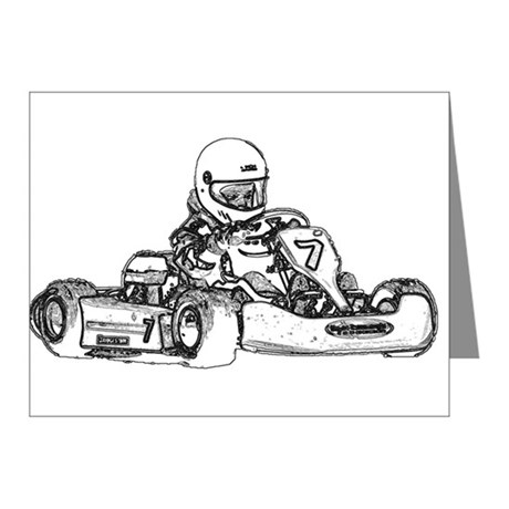 460x460 Go Kart Stationery - Go Kart Sketch