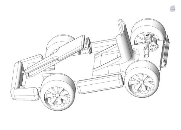 600x430 Object Go Kart - Go Kart Sketch