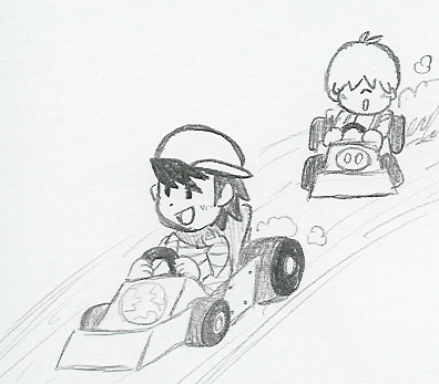 396x347 Sketch Mother Kart By Hyliaman - Go Kart Sketch