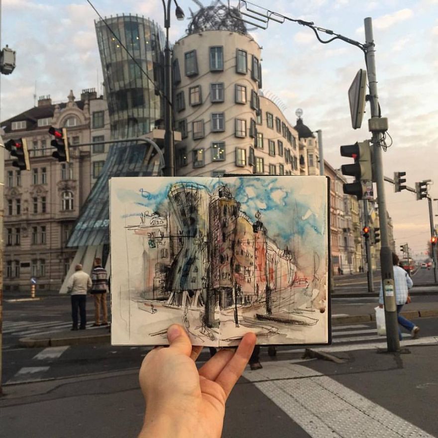 880x880 I Sketch The Places I Go To Every Day So That I Can Remember Them - Go Sketch