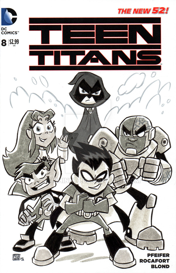 600x930 Teen Titans Go Sketch Cover By Timshinn73 - Go Sketch