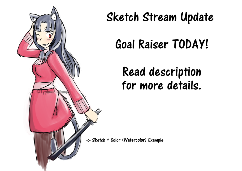 1024x725 Goal Raiser Sketch Stream Today! Update By Typhoon Manga On - Goal Sketch