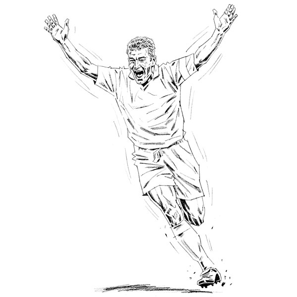 600x600 September 2015 Thefootballartist - Goal Sketch