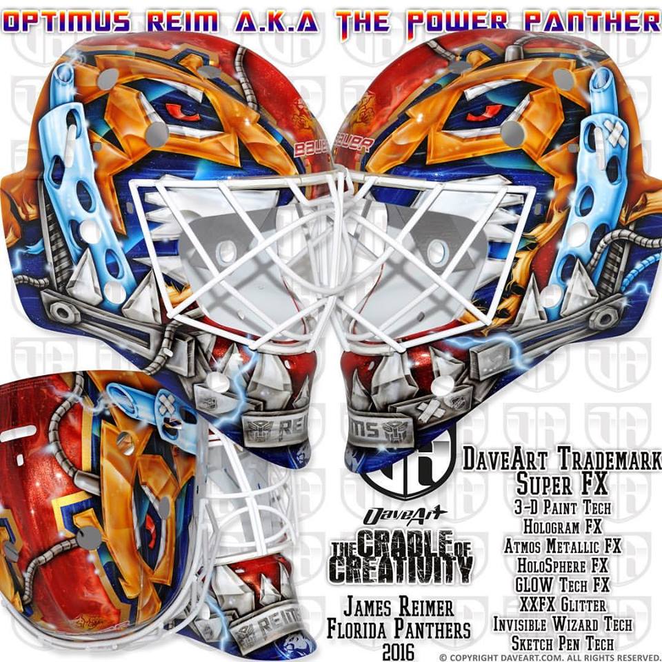 960x960 I Love Goalies! James Reimer 2016 17 Mask - Goalie Mask Sketch