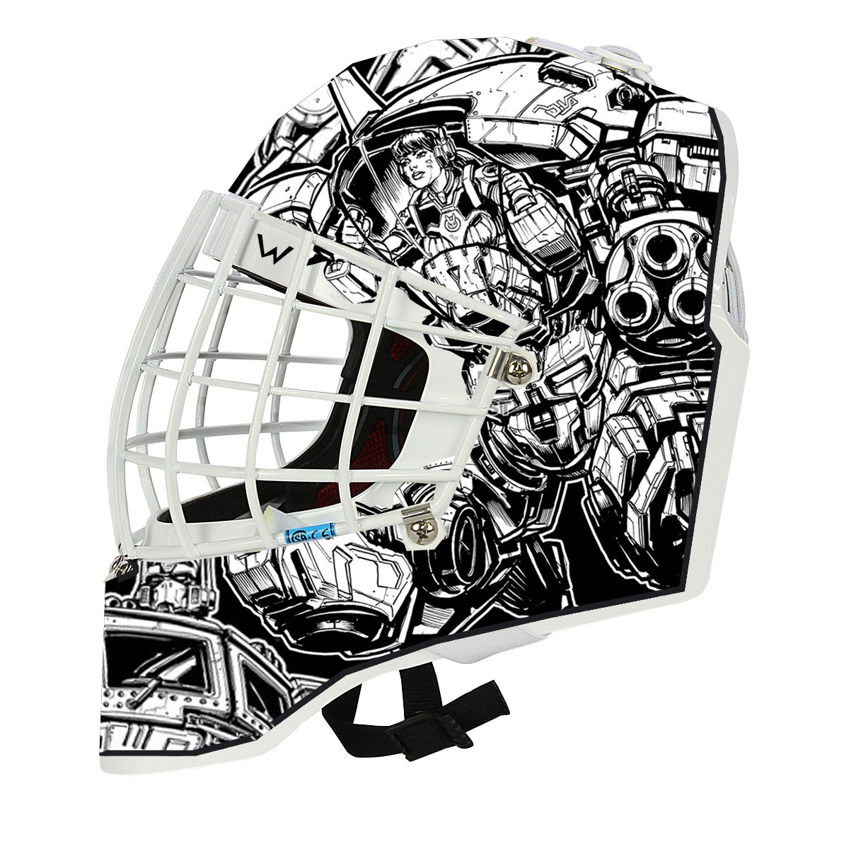 1200x1200 Overwatchtransformers Design Art Sketch Concept For A Goalie Mask - Goalie Mask Sketch