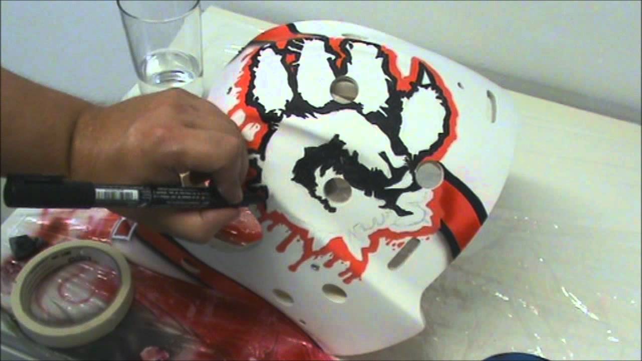 1280x720 Speed Paint Goalie Mask - Goalie Mask Sketch