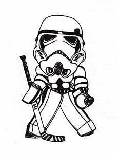 232x300 Goalie Drawings - Goalie Sketch