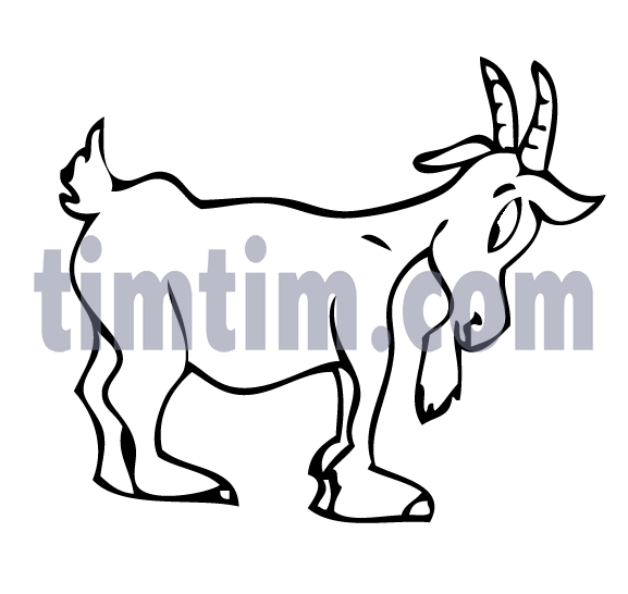 577x546 Collection Of Goat Profile Drawing High Quality, Free - Goat Face Sketch
