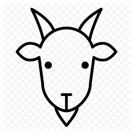 512x512 Collection Of Free Face Drawing Goat. Download On Ubisafe - Goat Face Sketch