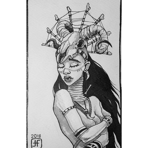 480x480 Images About - Goat Skull Sketch