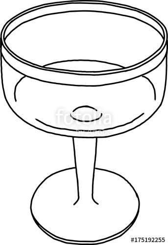 343x500 Glass Goblet Sketch Doodle Stock Image And Royalty Free Vector - Goblet Sketch