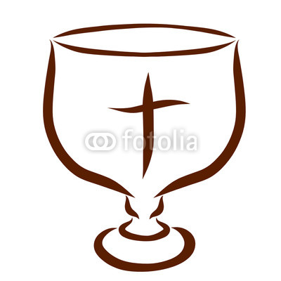 400x400 Bowl Or Goblet With The Image Of A Cross, A Sketch Buy Photos - Goblet Sketch