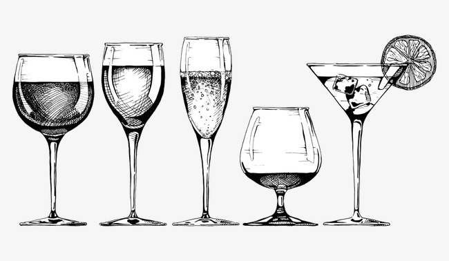 650x378 Goblets Of Various Design Picture, Goblet, Sketch, Hand Painted - Goblet Sketch