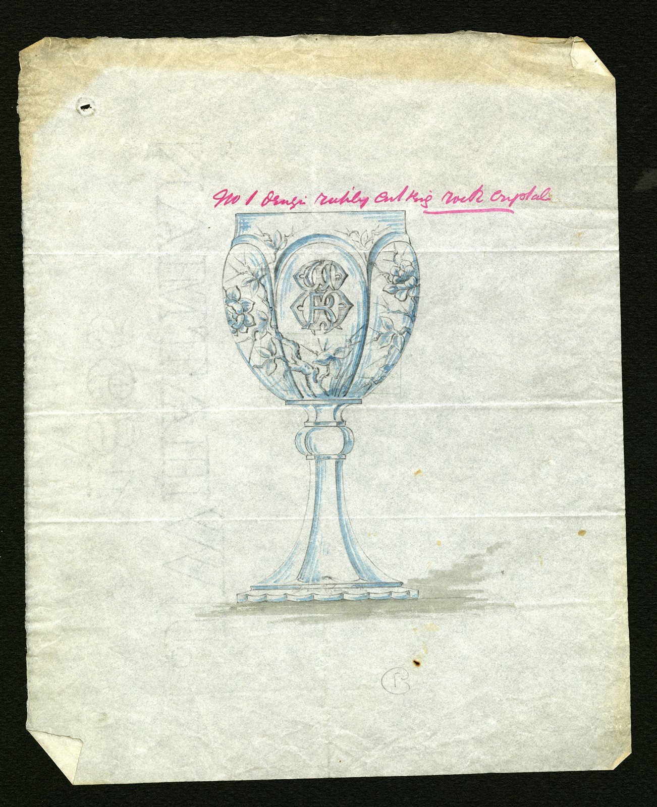 1302x1600 Library Collection Search Corning Museum Of Glass - Goblet Sketch