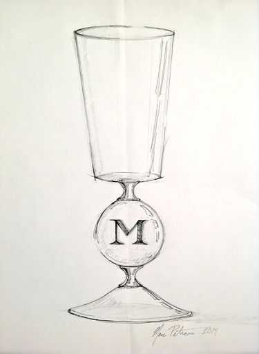 375x512 Paddle8 Bespoke Monogram Goblets - Goblet Sketch
