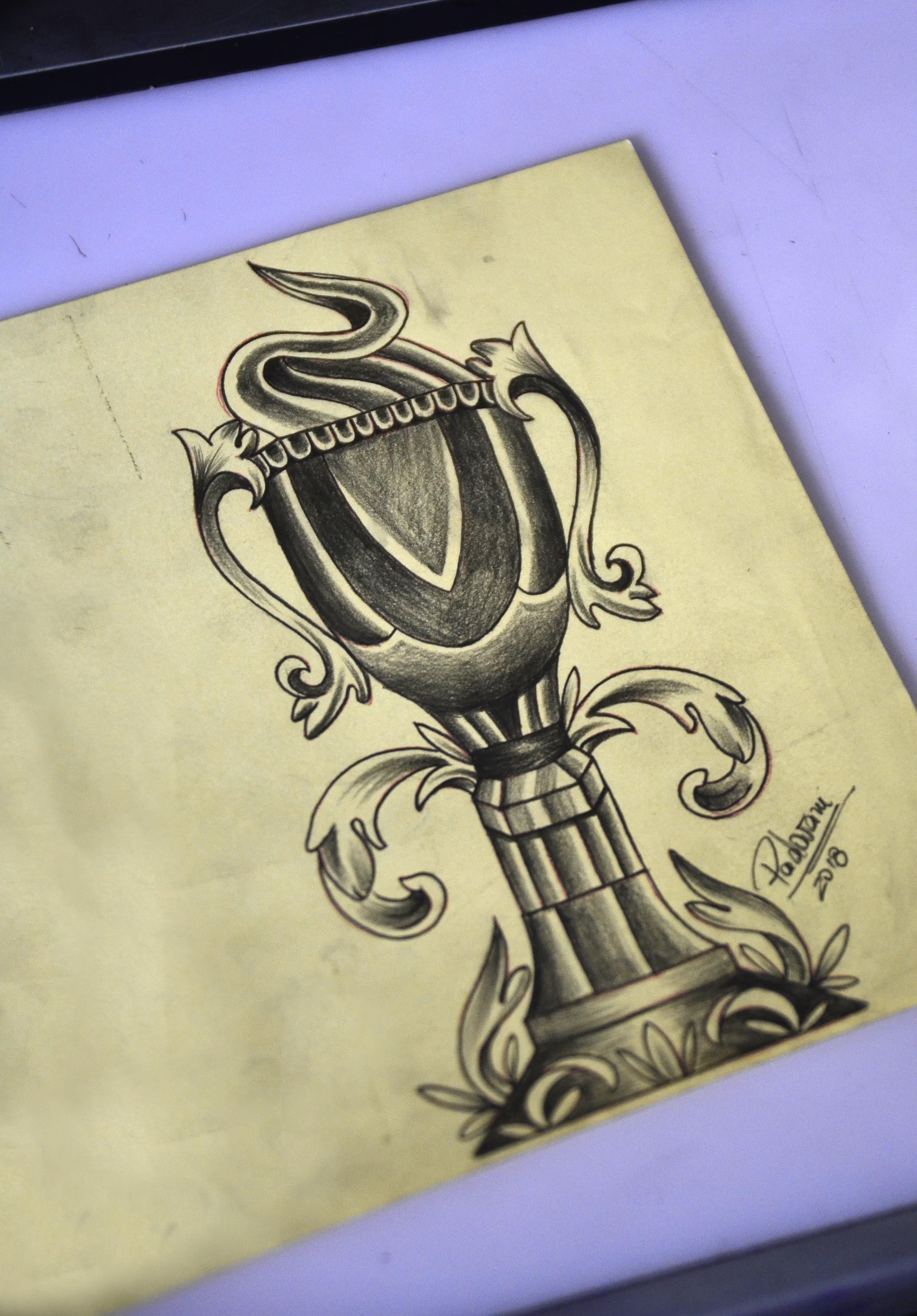 2981x4280 Goblet Tattoo Sketch - Goblet Sketch