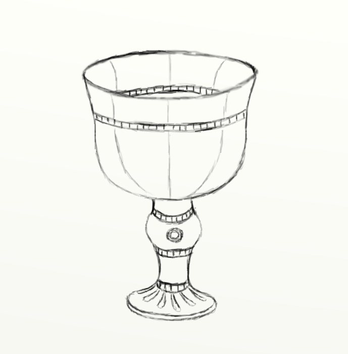 689x702 Day - Goblet Sketch