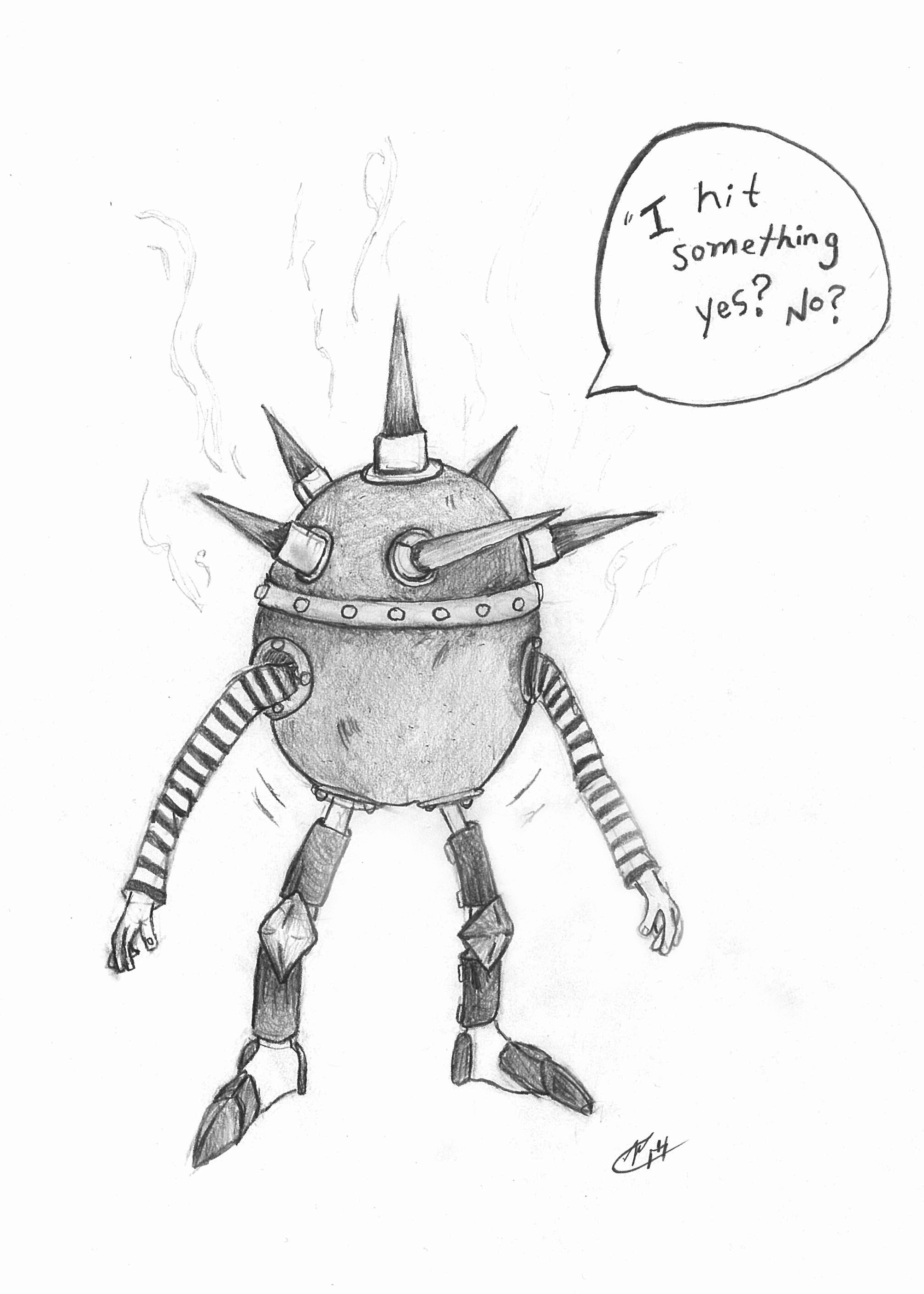 2006x2809 Weekly Sketch Goblin Grenade Tiffany (Metzger) Thornton - Goblin Sketch