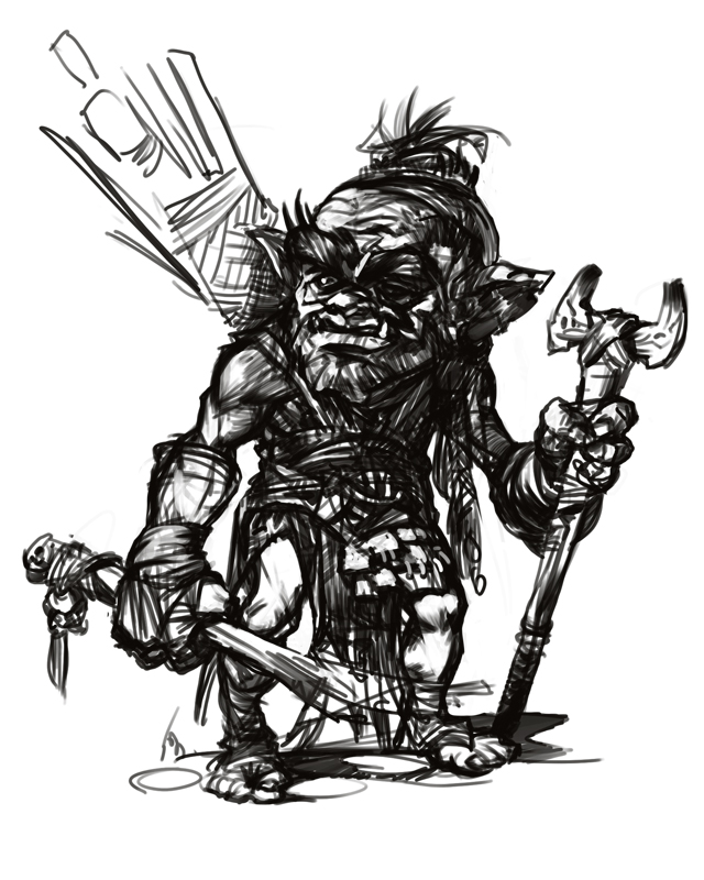 640x800 Goblin Sketch By Dron111 - Goblin Sketch