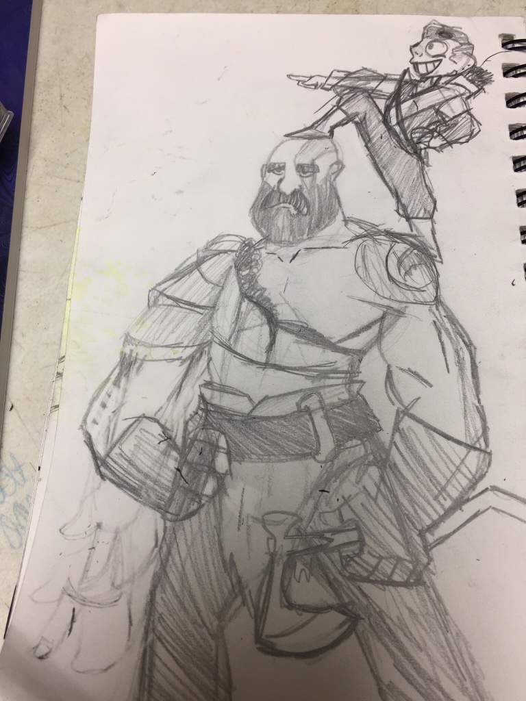 768x1024 God Of War Pencil Sketch Art Amino - God Of War Sketch