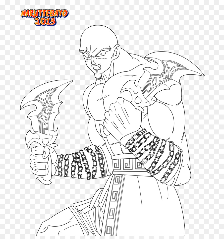 900x960 Line Art Cartoon Inker Sketch - God Of War Sketch