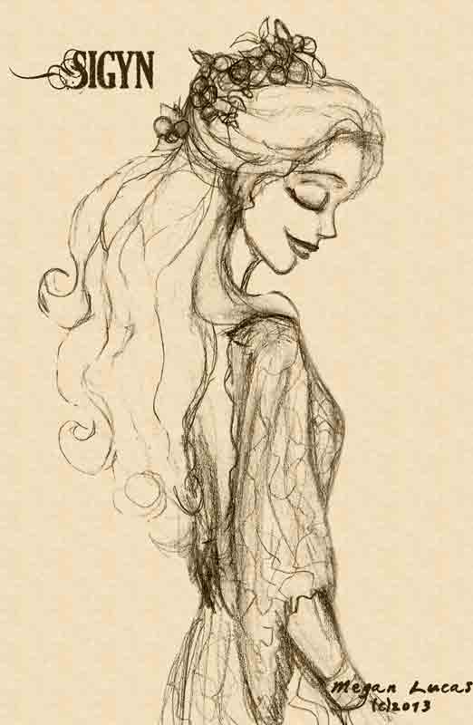 522x800 Goddess Of Constancy Sketch By Mademoisellemeg - Goddess Sketch