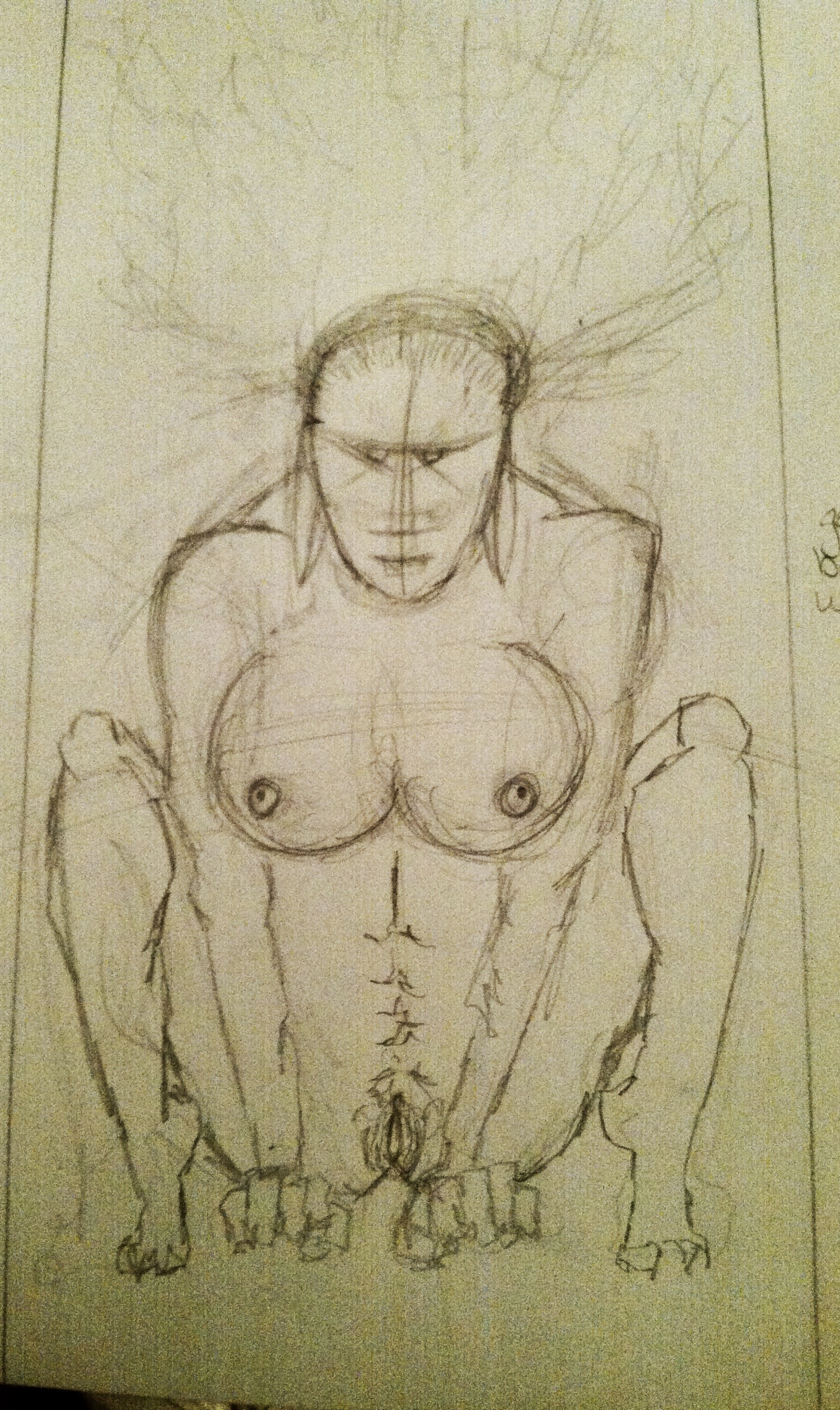 1545x2592 A Goddess Sketch Mine Design - Goddess Sketch