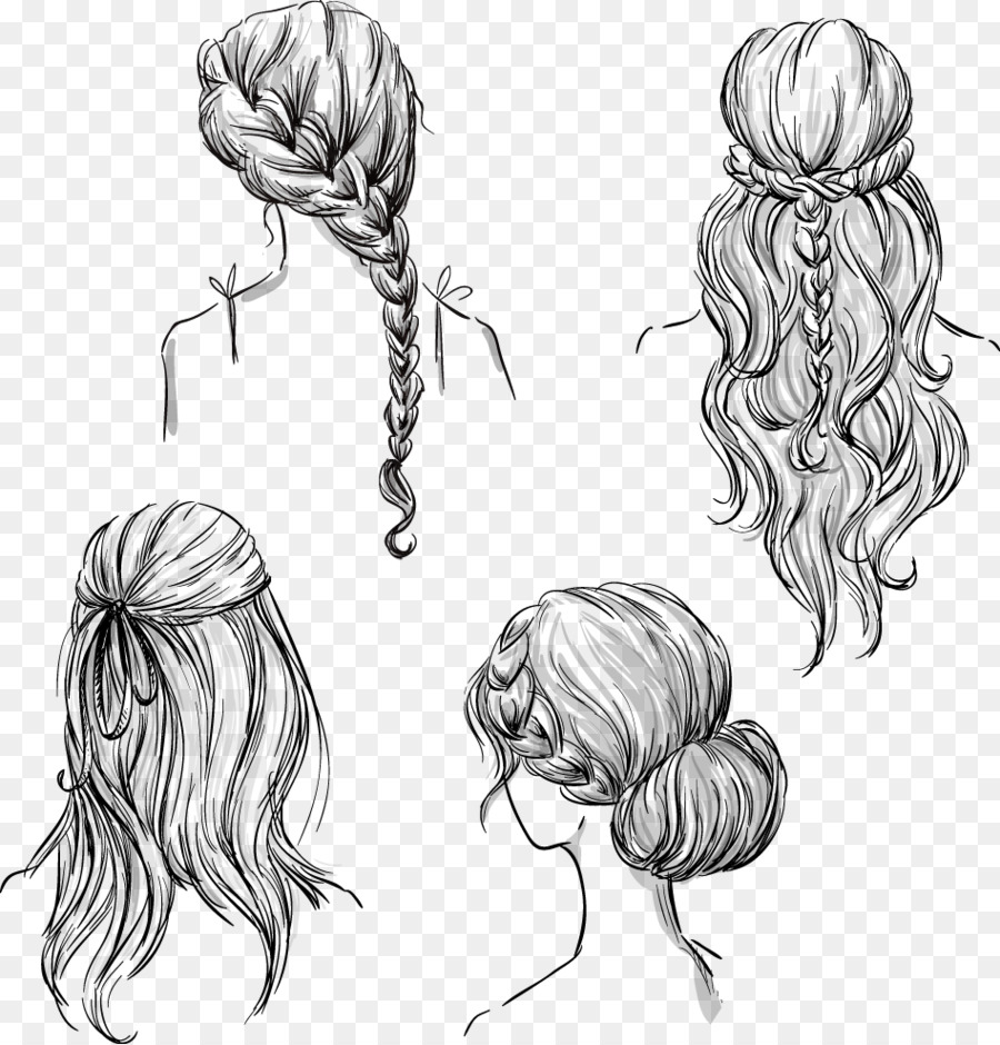 900x940 Drawing Hairstyle Sketch - Goddess Sketch