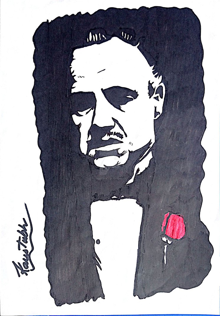 746x1071 Godfather Sketch By Kaustubh1605 - Godfather Sketch